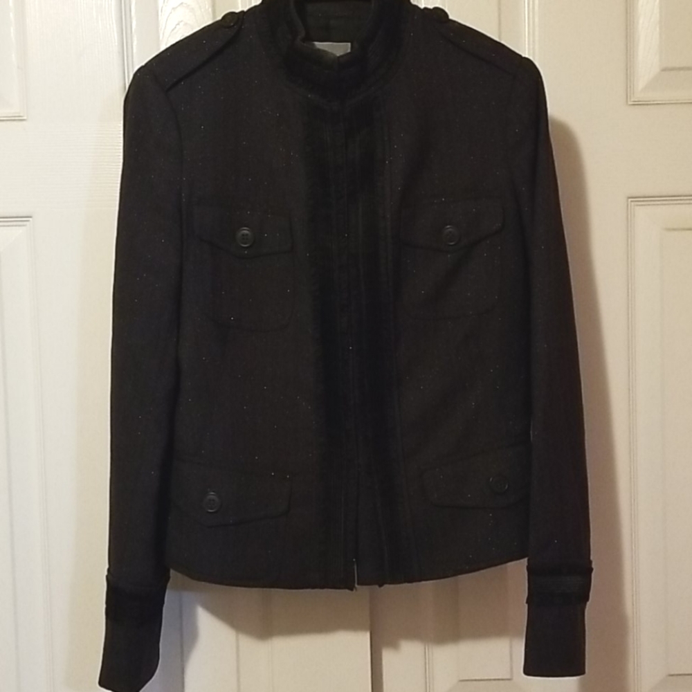 Adec 2 Grey and Black Military Style Jacket - 6